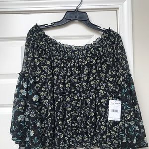 Free People Rose Valley Printed Blouse, brand new, size small